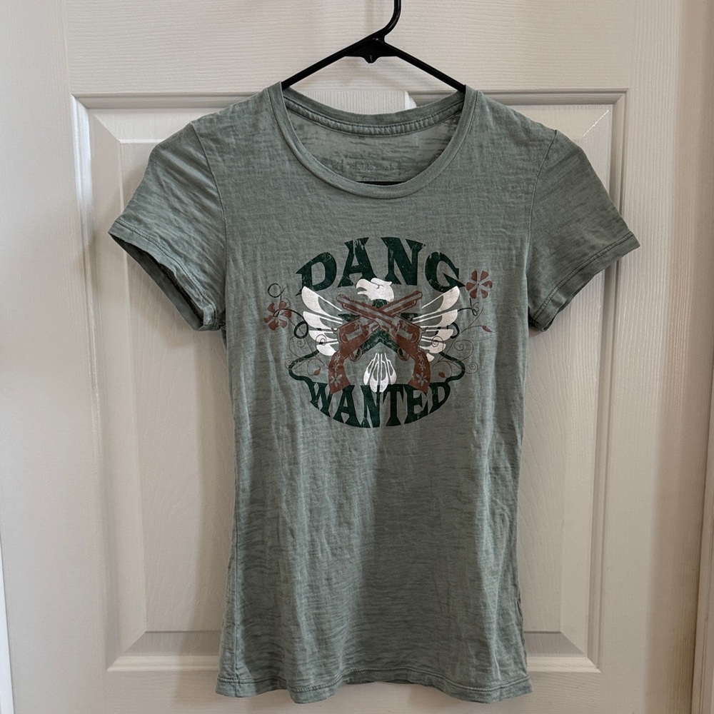 Dang Chicks Green Graphic T-Shirt